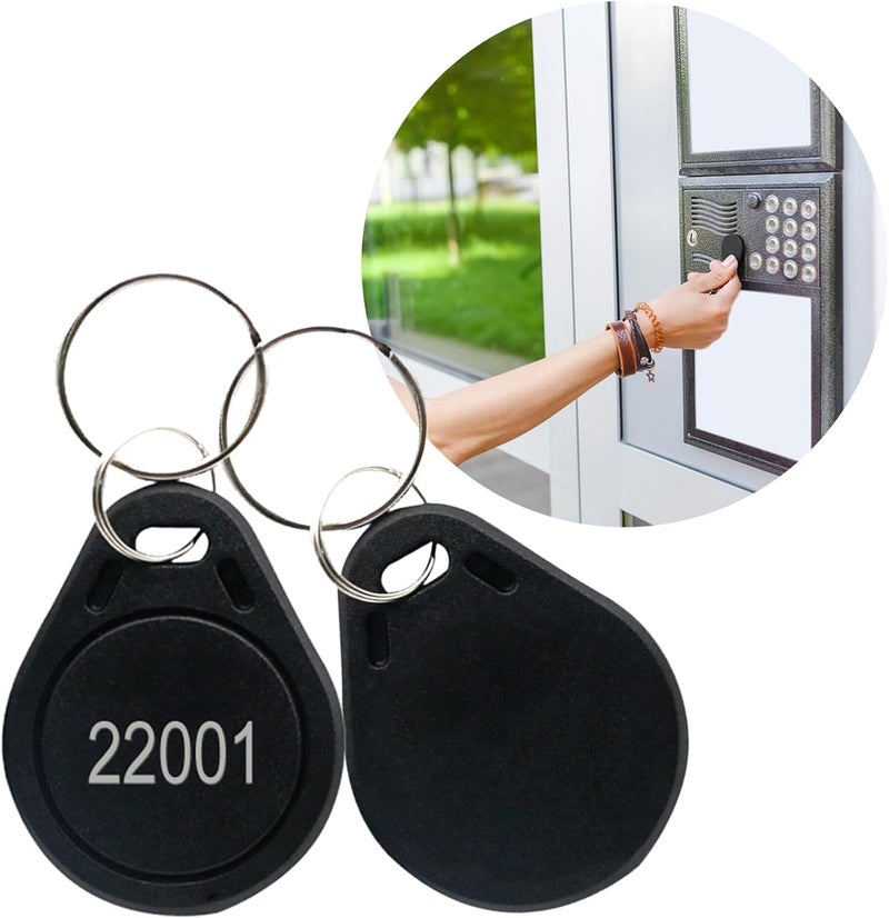 dcvbny 50pcs 26 bit Black Prox Keyfobs Proximity Fob Frequency 125KHZ H-ID Compatible with Prox Key ISOProx 1346 1386 1326 H10301 Format Card Readers, Works with The vast Majority of Access Control Systems - Image 5